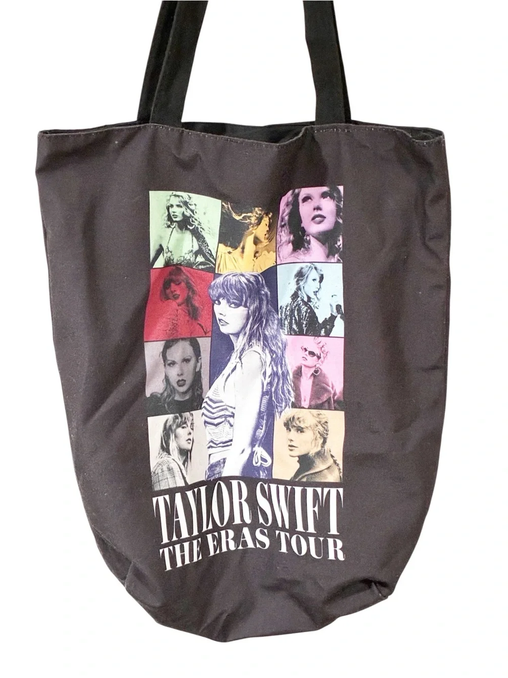 Taylor Swift Bag Eras Tour Black Book Tote Double Sided Graphics